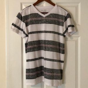 Blue crown v neck shirt